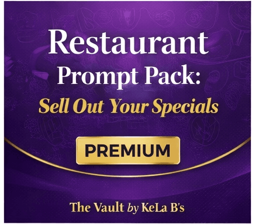 Restaurant Prompt Pack: Sell Out Your Specials (Premium Edition)
